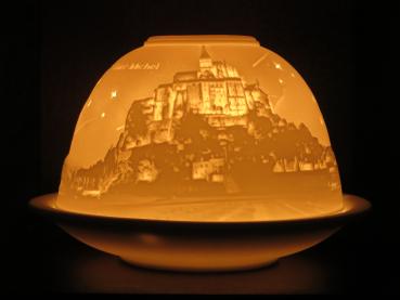 Starlight Porzellan Windlicht Nr. 499 Le Mont-Saint-Michel, Porzellan Windlicht